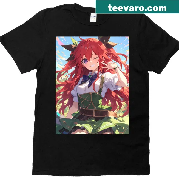Cheerful Itsuka Kotori archer portrait T-shirt for anime fans