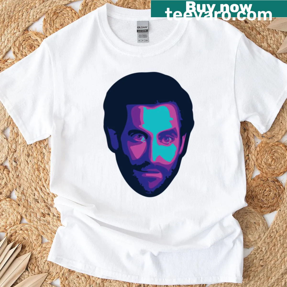 Jake Gyllenhaal name printed on T-shirt — on a men's t-shirt