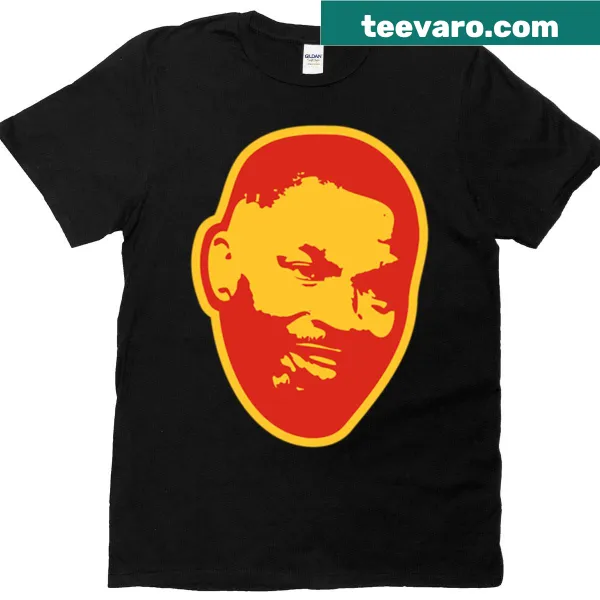 Jamie Foxx themed t-shirt with bold red and yellow typography