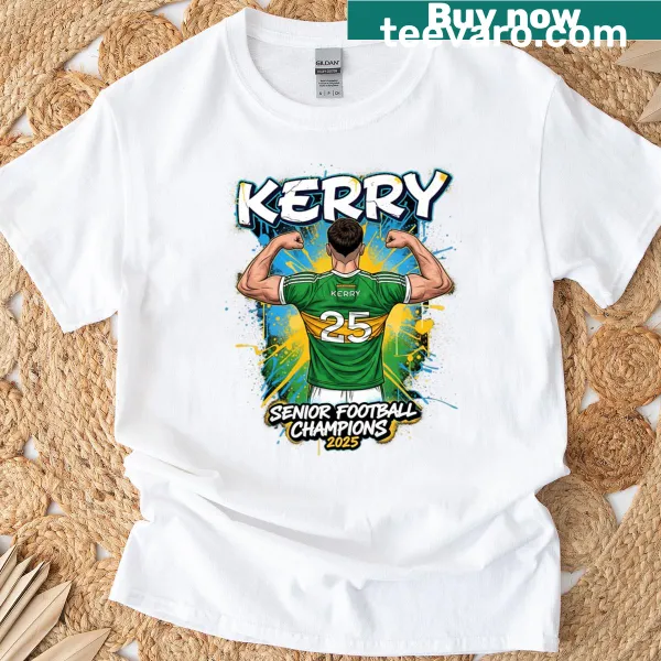 Kerry Gaelic Football Senior Champions 2025 graphic T-shirt