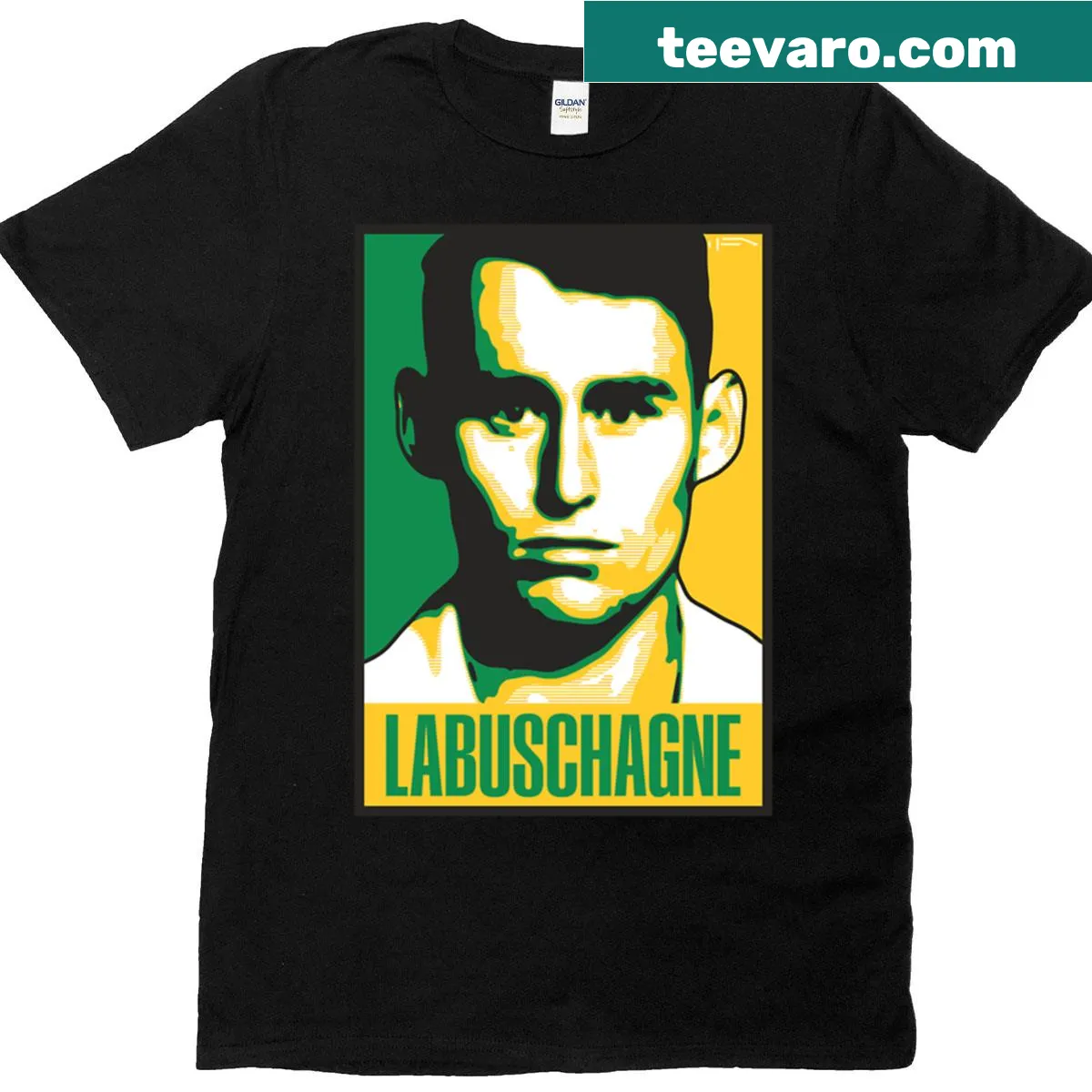 Illustrative Labuschagne T-shirt celebrating Australian cricket. — on a men's t-shirt