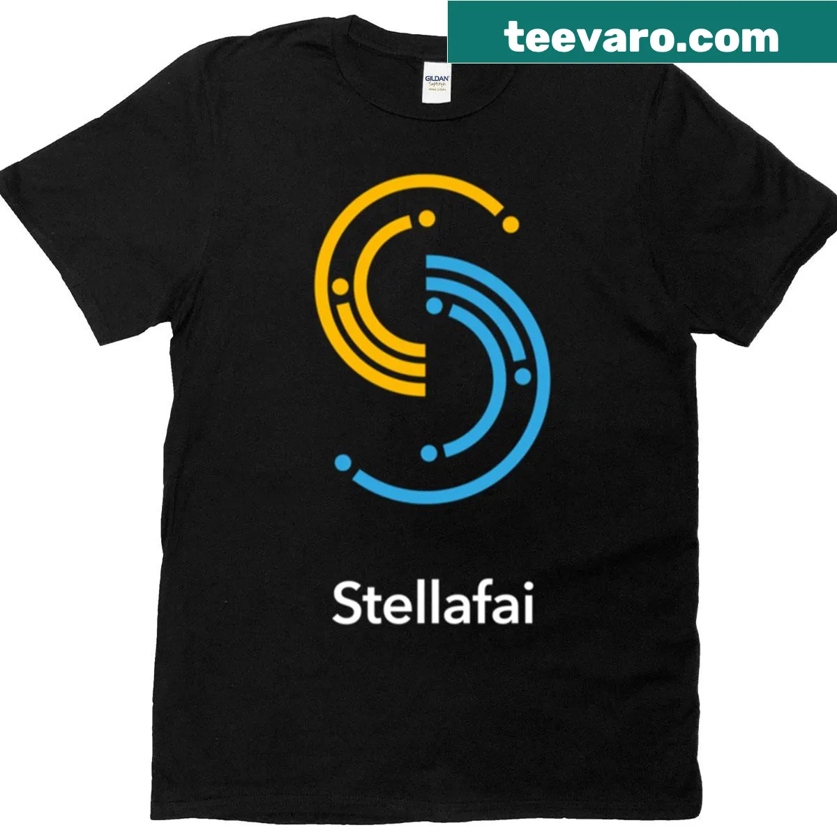 Minimalist white t-shirt featuring bold logo and wordmark design — on a men's t-shirt