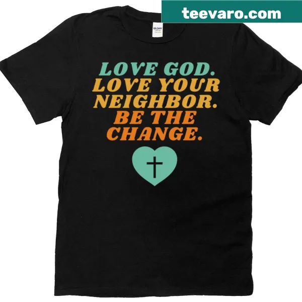 Inspirational t-shirt with a message about love and compassion.