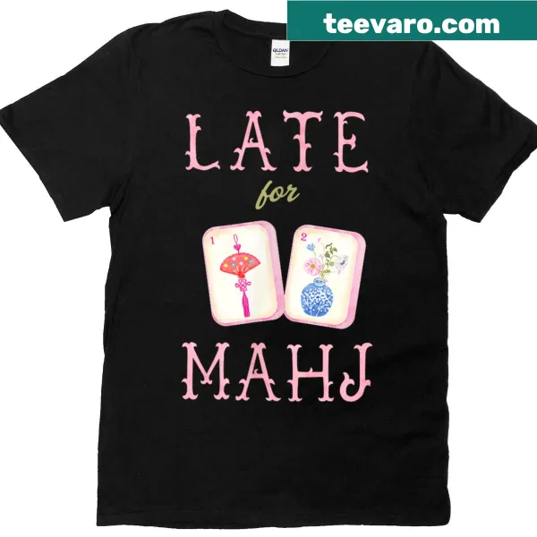 Funny Mahjong t-shirt with humorous game-related text