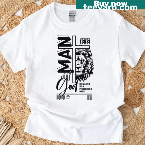 Illustrative Lion of Judah T-shirt representing faith and strength