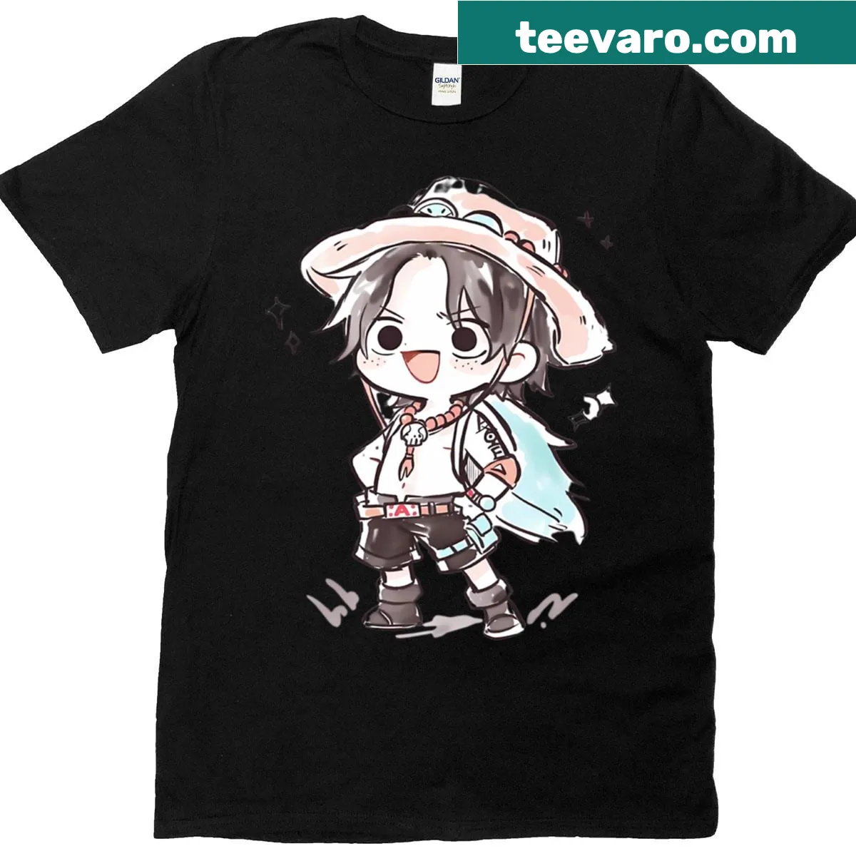 Charming t-shirt featuring a playful miniature design — on a men's t-shirt