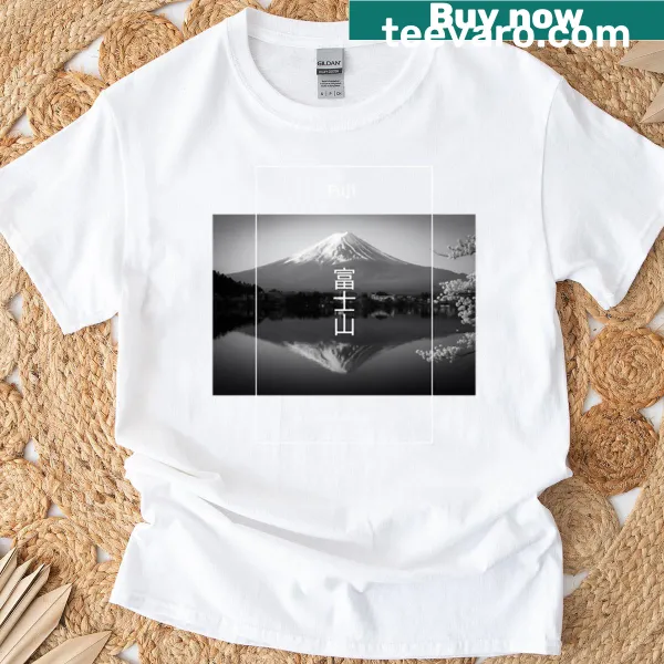 Graphic t-shirt of Mount Fuji silhouette