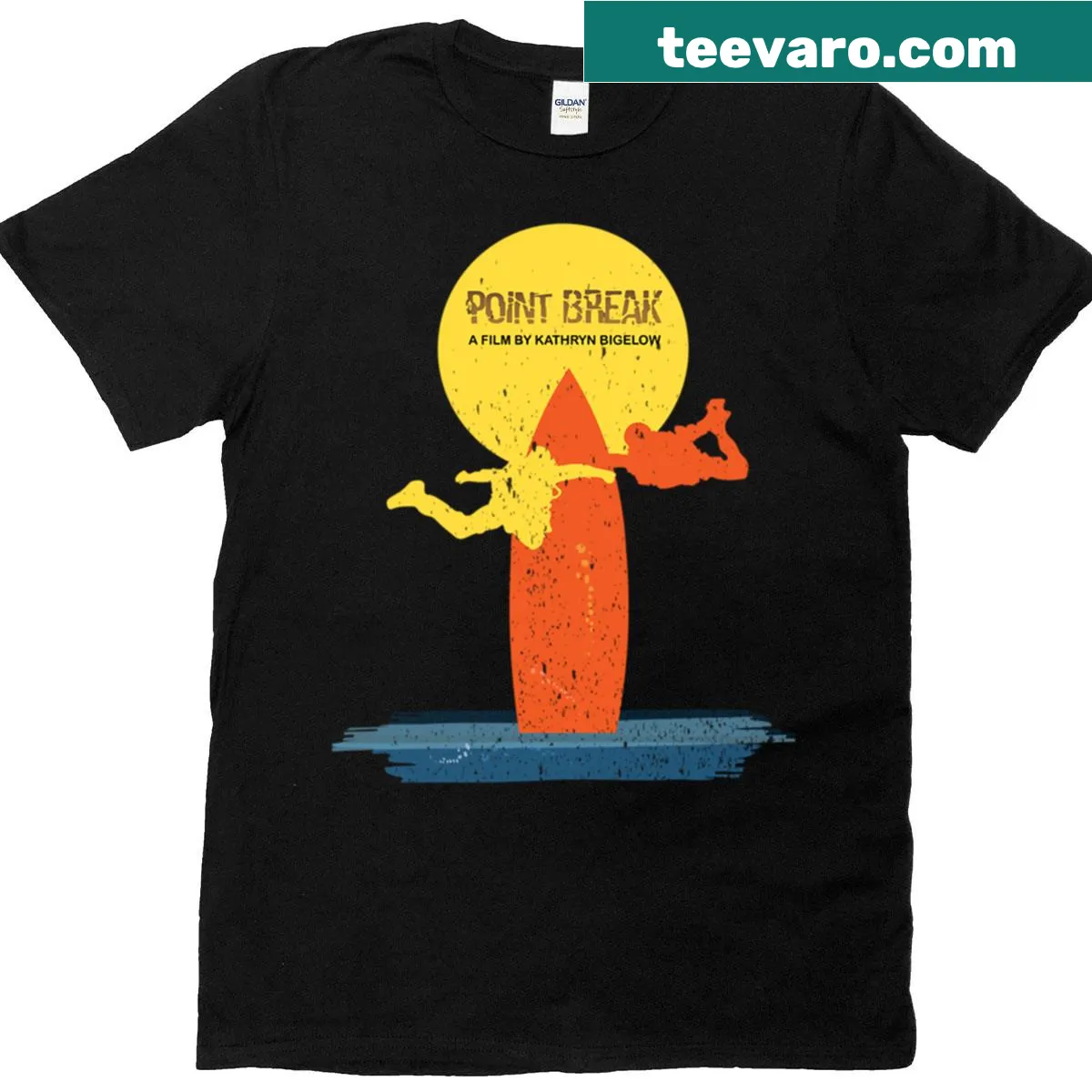 T-shirt featuring a design inspired by the film Point Break 1991 — on a men's t-shirt