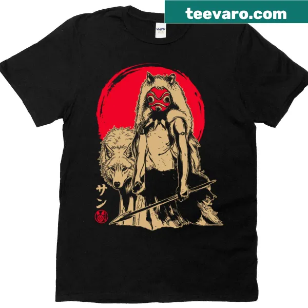Oversized t-shirt featuring Princess Mononoke design