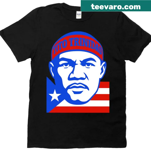 Vector graphic honoring Tito Trinidad on a Puerto Rico T-shirt