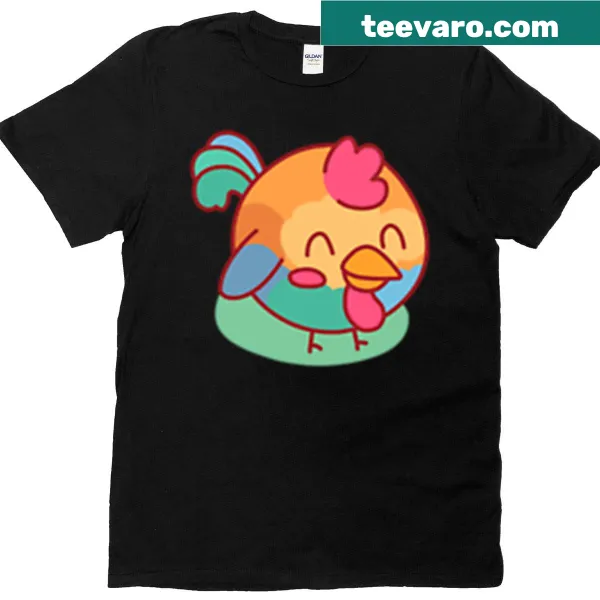 Whimsical Rooster Doodle T-shirt designed for Easter celebrations
