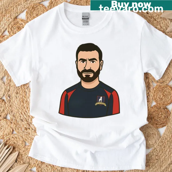 Oversized t-shirt featuring cartoon illustration of Roy Kent from AFC Richmond