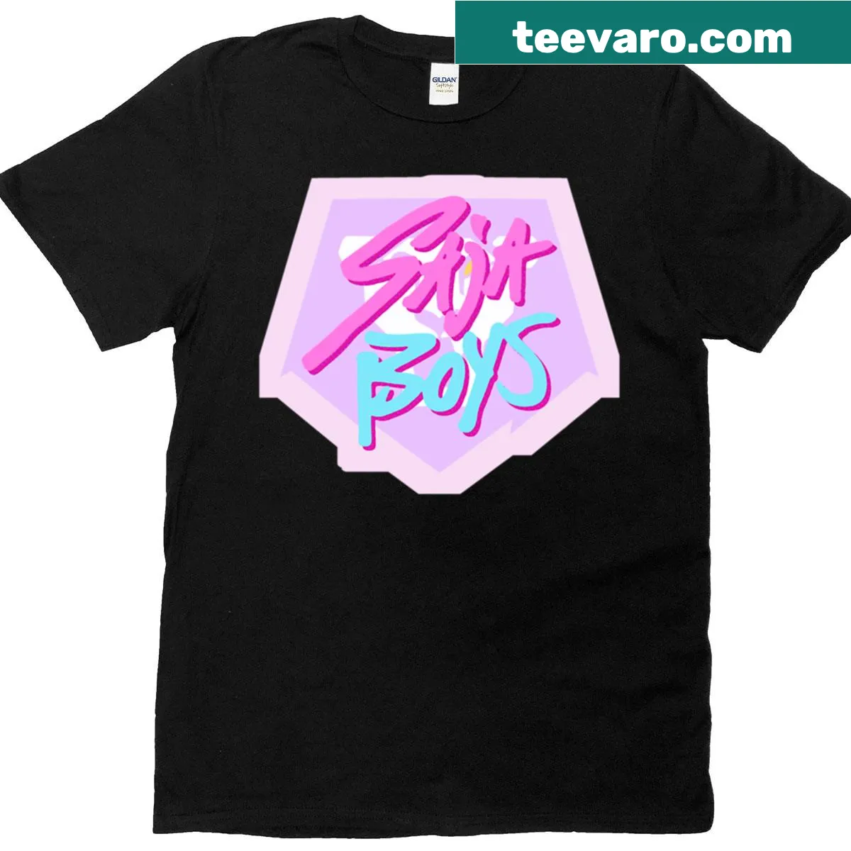 Bold Saja Boys graphic t-shirt for fans and supporters — on a men's t-shirt