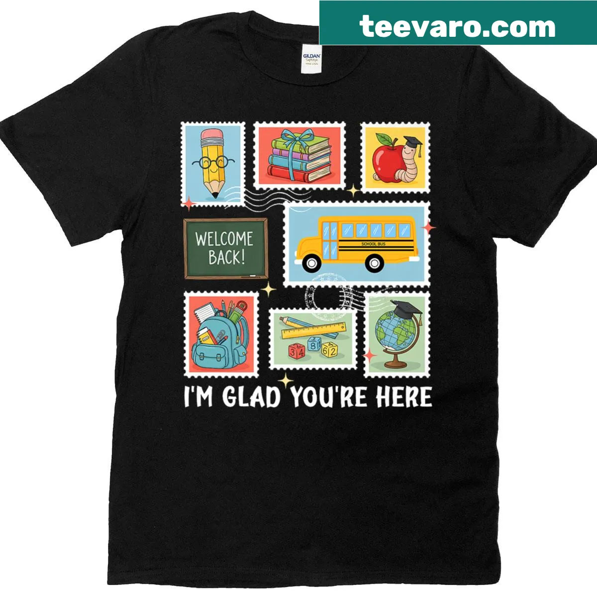Teacher appreciation t-shirt with welcoming text design — on a men's t-shirt