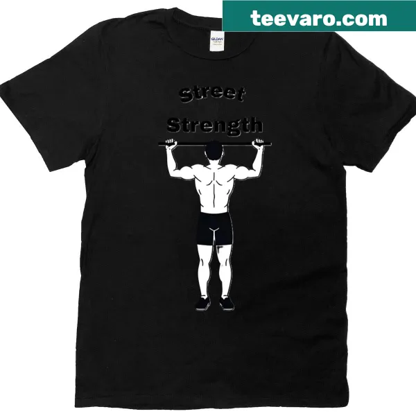 Athletic-themed T-shirt with bold strong sports graphics
