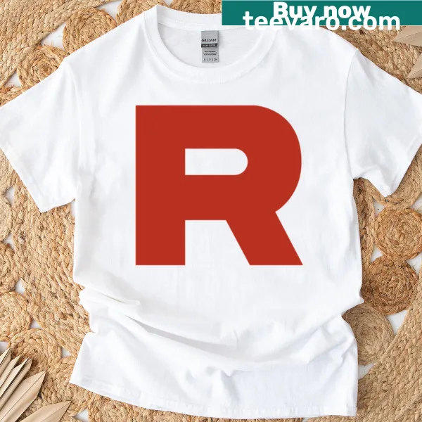 Cartoon design of Team Rocket on T-shirt.