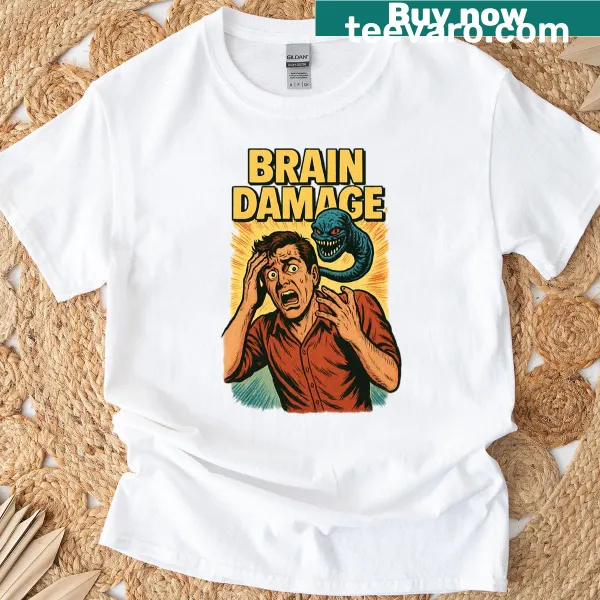 Fan art design of Tenant Brain on a playful t-shirt