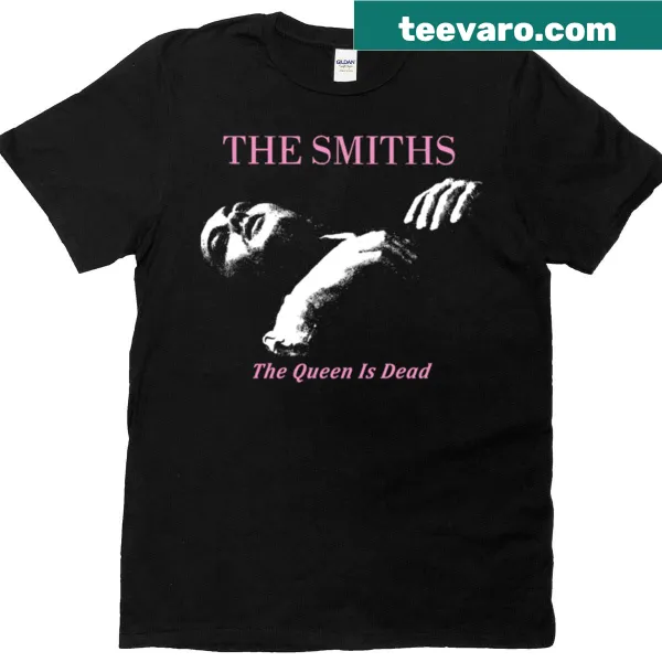 T-shirt featuring the title 'The Queen Is Dead' by The Smiths