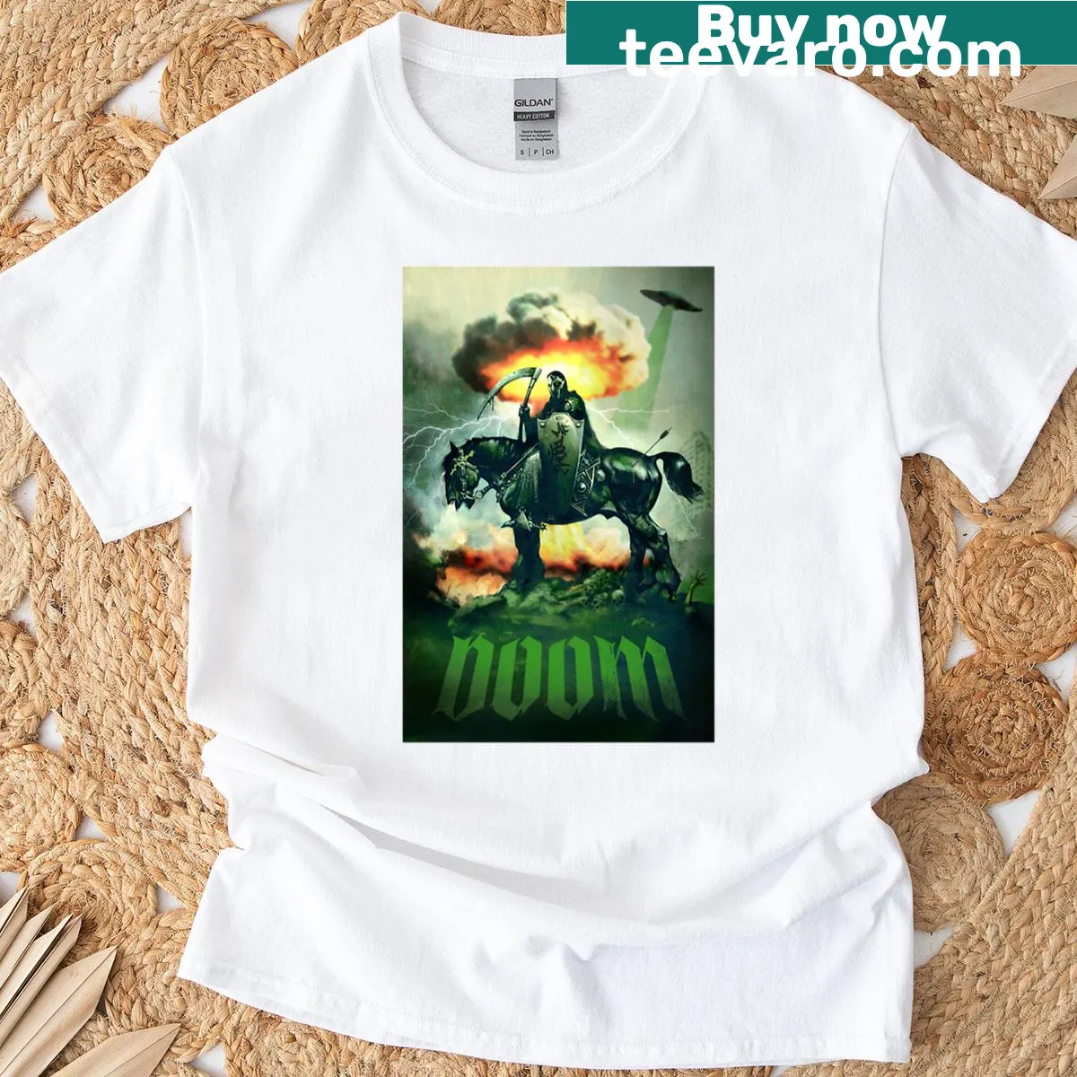 Inspirational graphic T-shirt promoting enlightenment — on a men's t-shirt