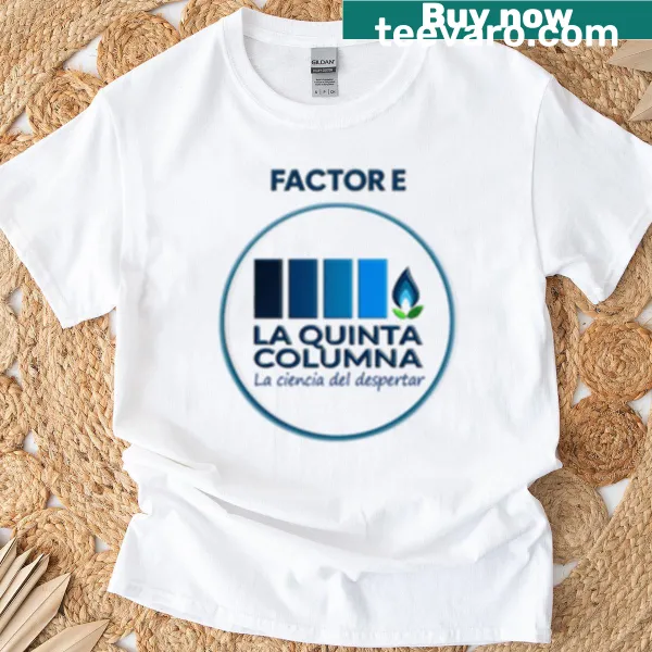 Minimalistic T-shirt with a transparent E-factor logo