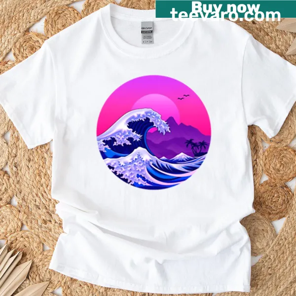 Abstract vaporwave graphic design t-shirt