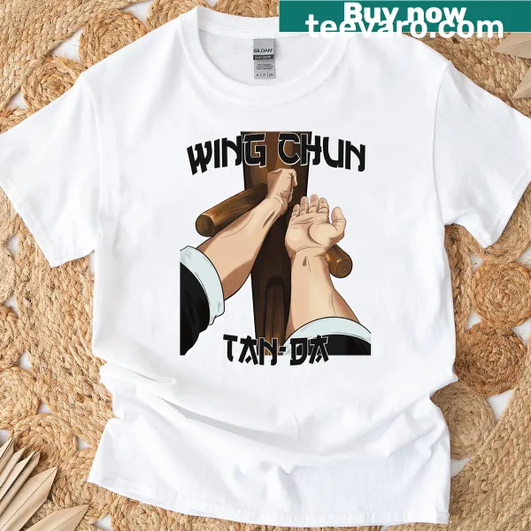 Bold typography t-shirt representing Wing Chun martial arts