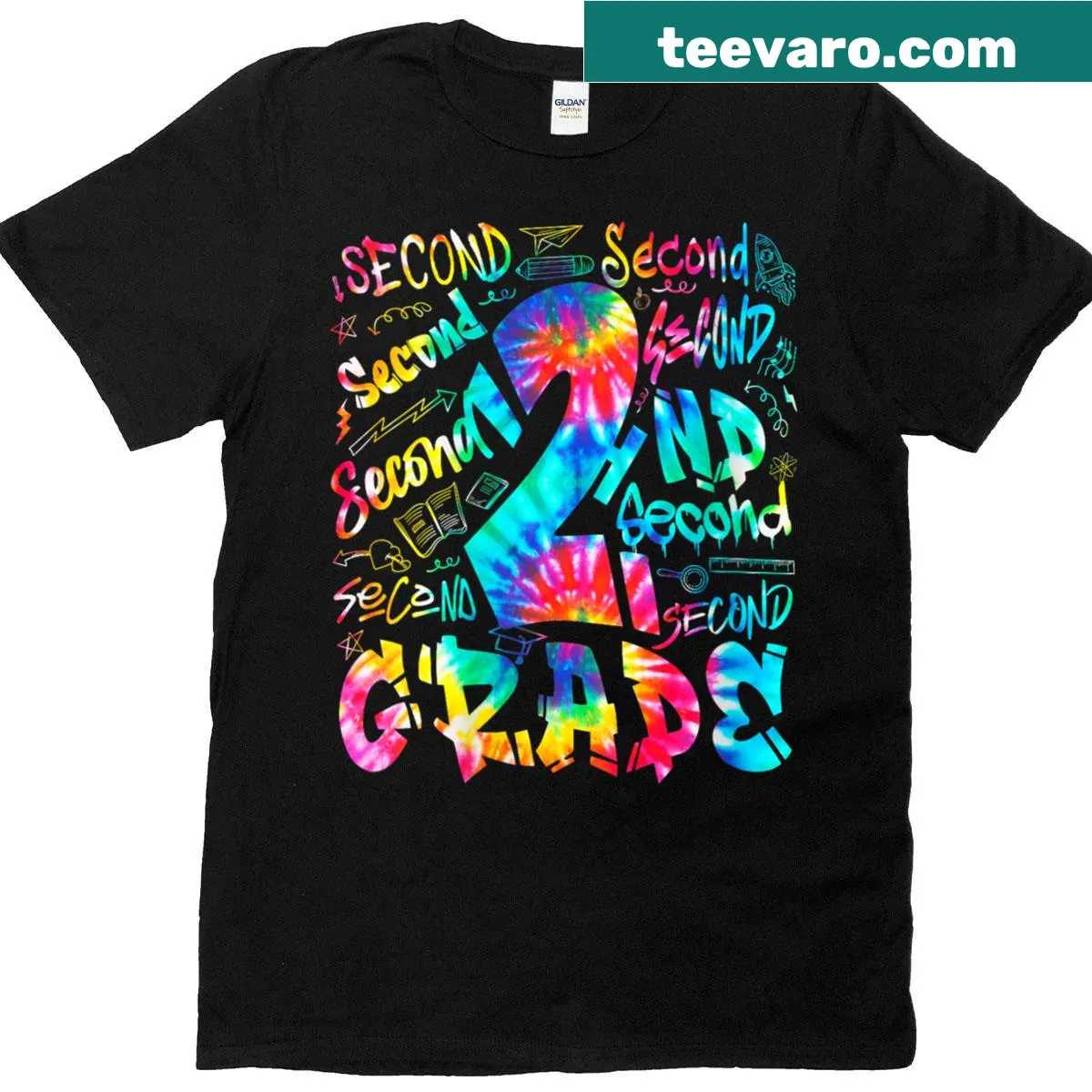Back to school teacher t-shirt with fun typography — on a men's t-shirt