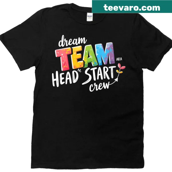 Humorous teacher T-shirt with 'Dream Team' graphic for preschool