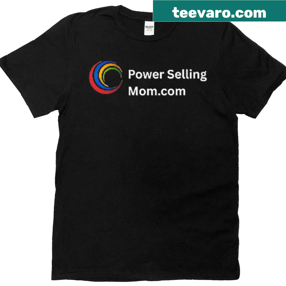 Empowering graphic text on a mom's t-shirt — on a men's t-shirt