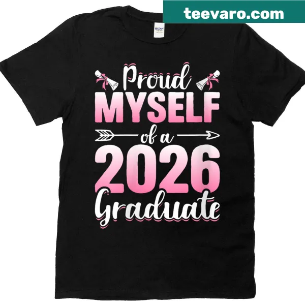 Proud graduate 2026 T-shirt with bold text