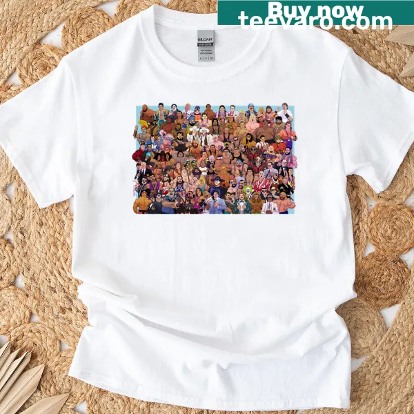 Tribute T-shirt featuring early 90s WWF legends