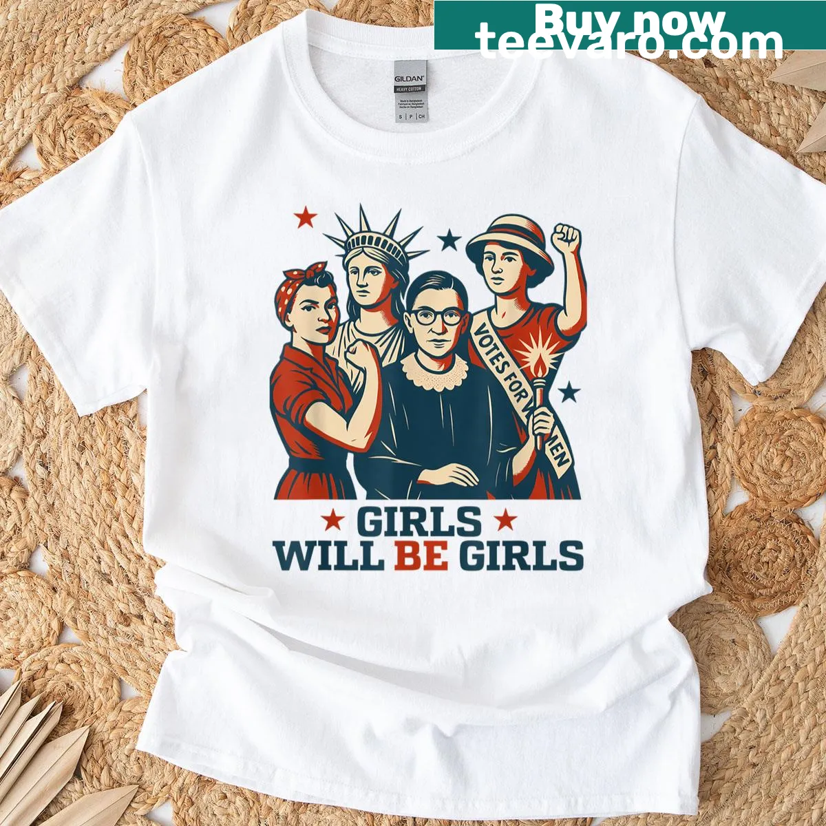Cute toddler T-shirt featuring American flag and equal rights — on a men's t-shirt