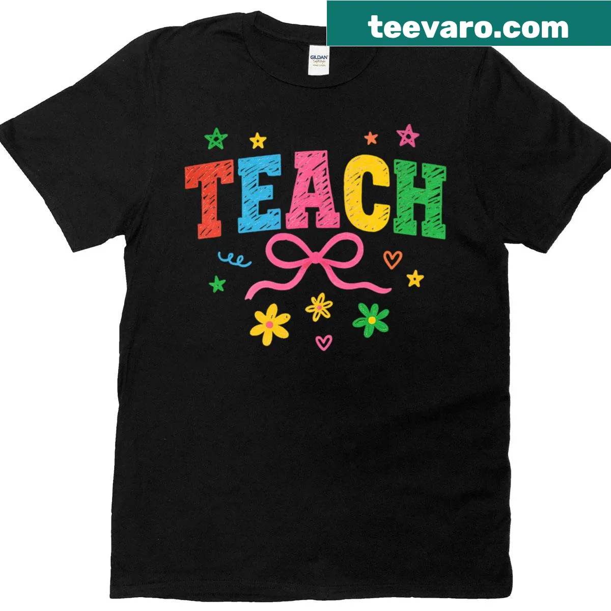 Teacher appreciation t-shirt with a heartfelt design for educators — on a men's t-shirt
