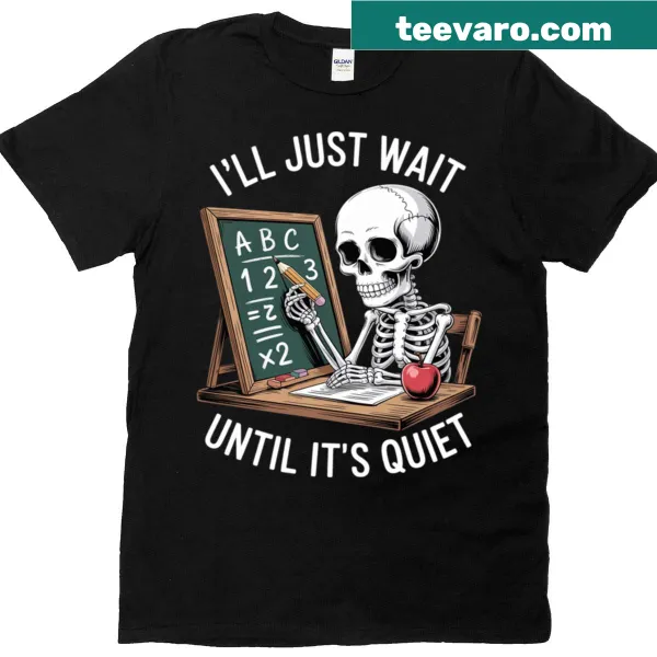 Text design reading 'Born Halloween Teacher' with humorous sentiment