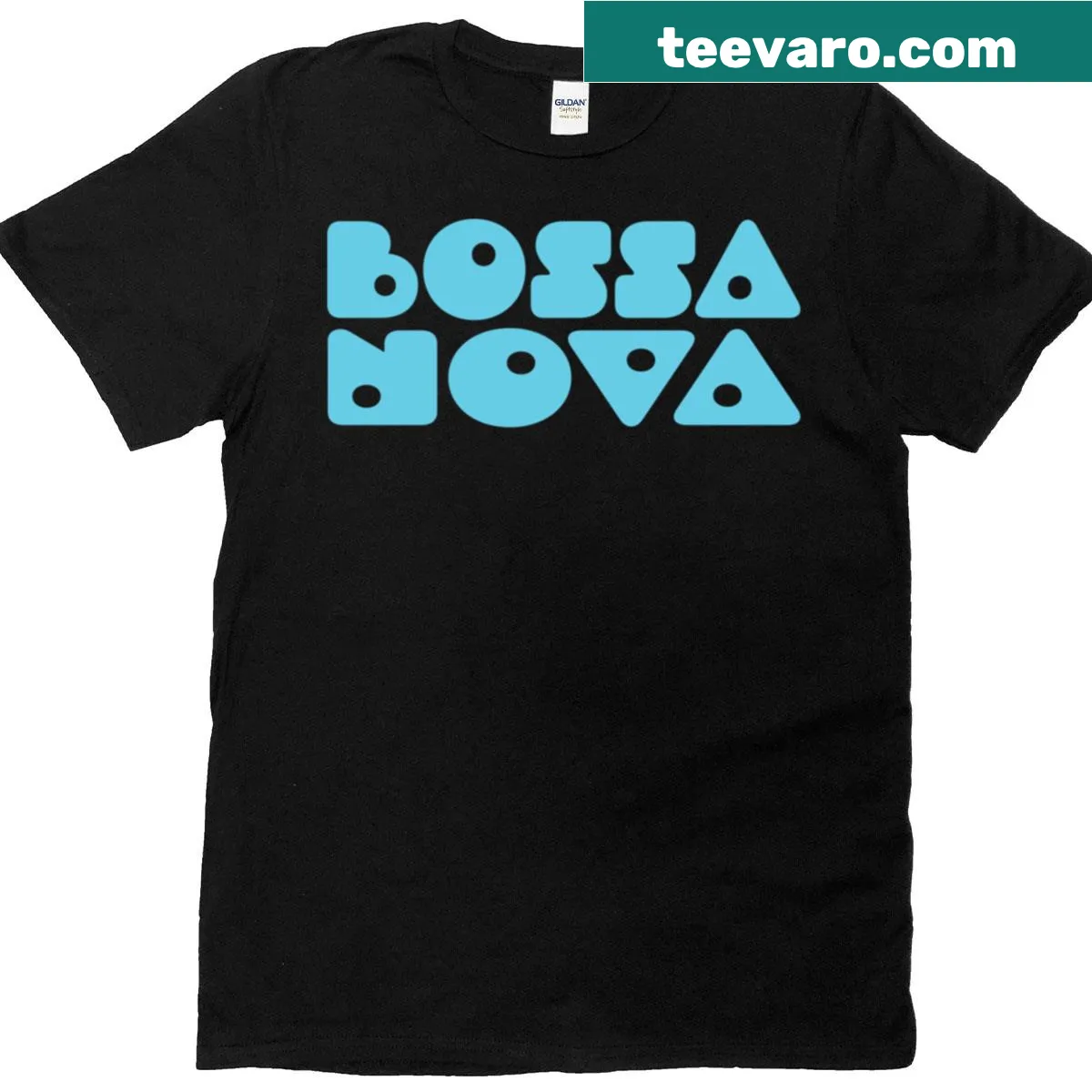 Retro-inspired t-shirt celebrating Bossa Nova music — on a men's t-shirt