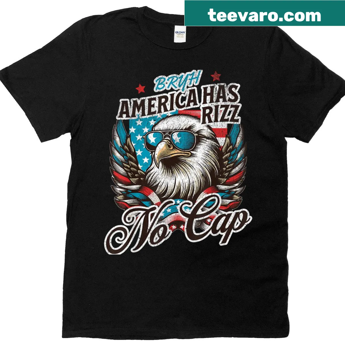 Funny Fourth of July T-shirt with humorous slogan — on a men's t-shirt