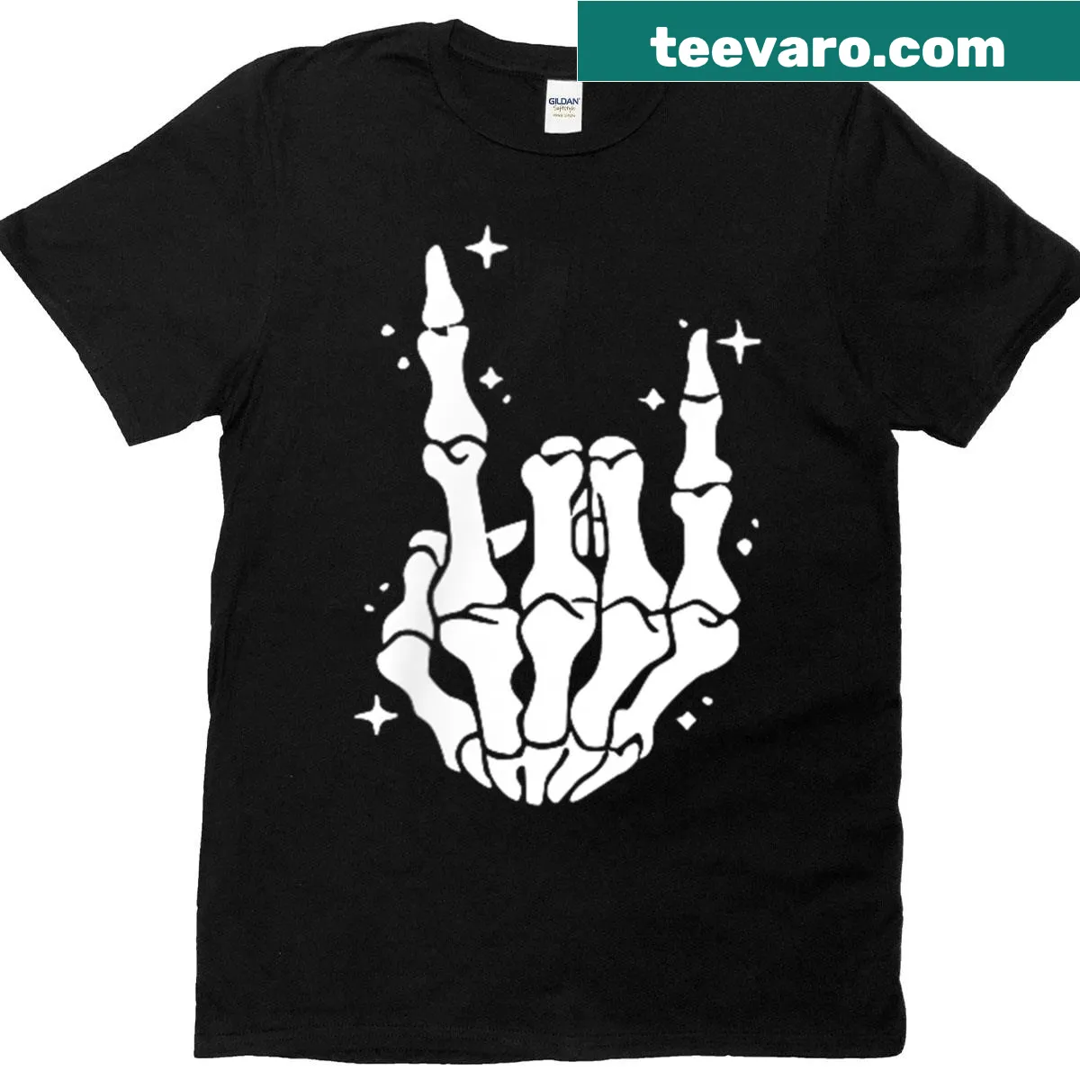 Skeleton Fourth of July t-shirt with chilling theme — on a men's t-shirt