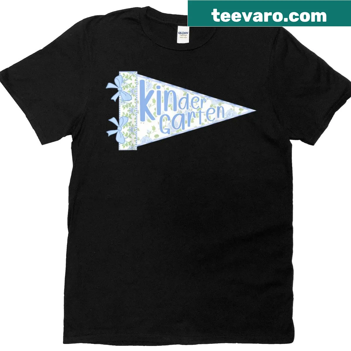 Cute kindergarten back-to-school graphic T-shirt — on a men's t-shirt