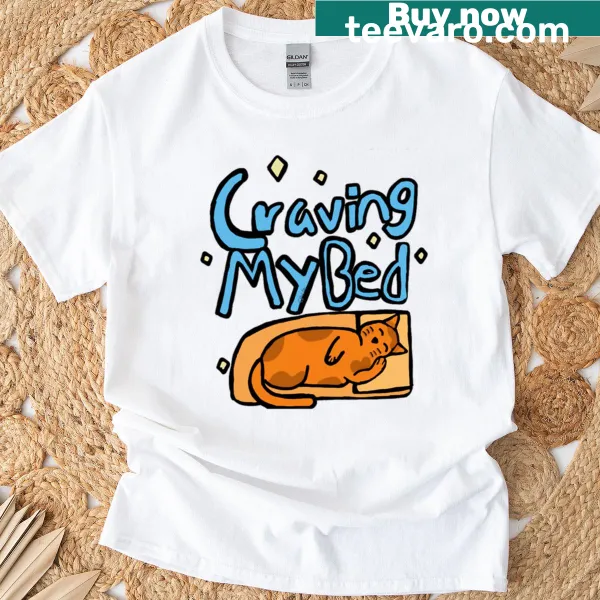 Sleepy orange cat graphic on a cozy oversized t-shirt