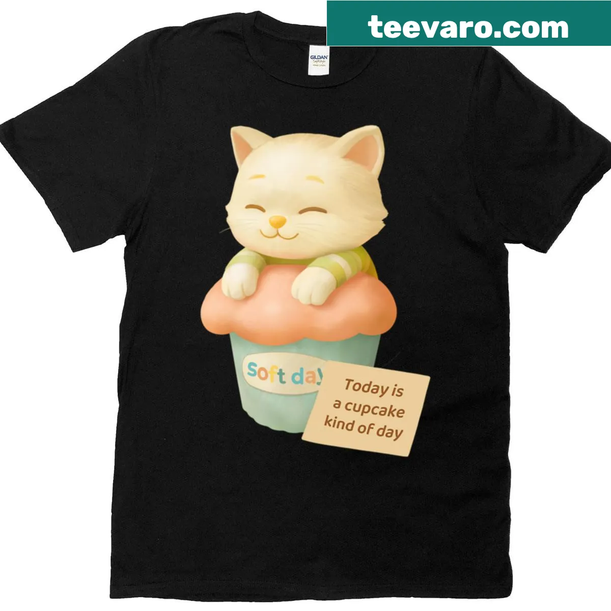 Cute cupcake graphic t-shirt for kids — on a men's t-shirt