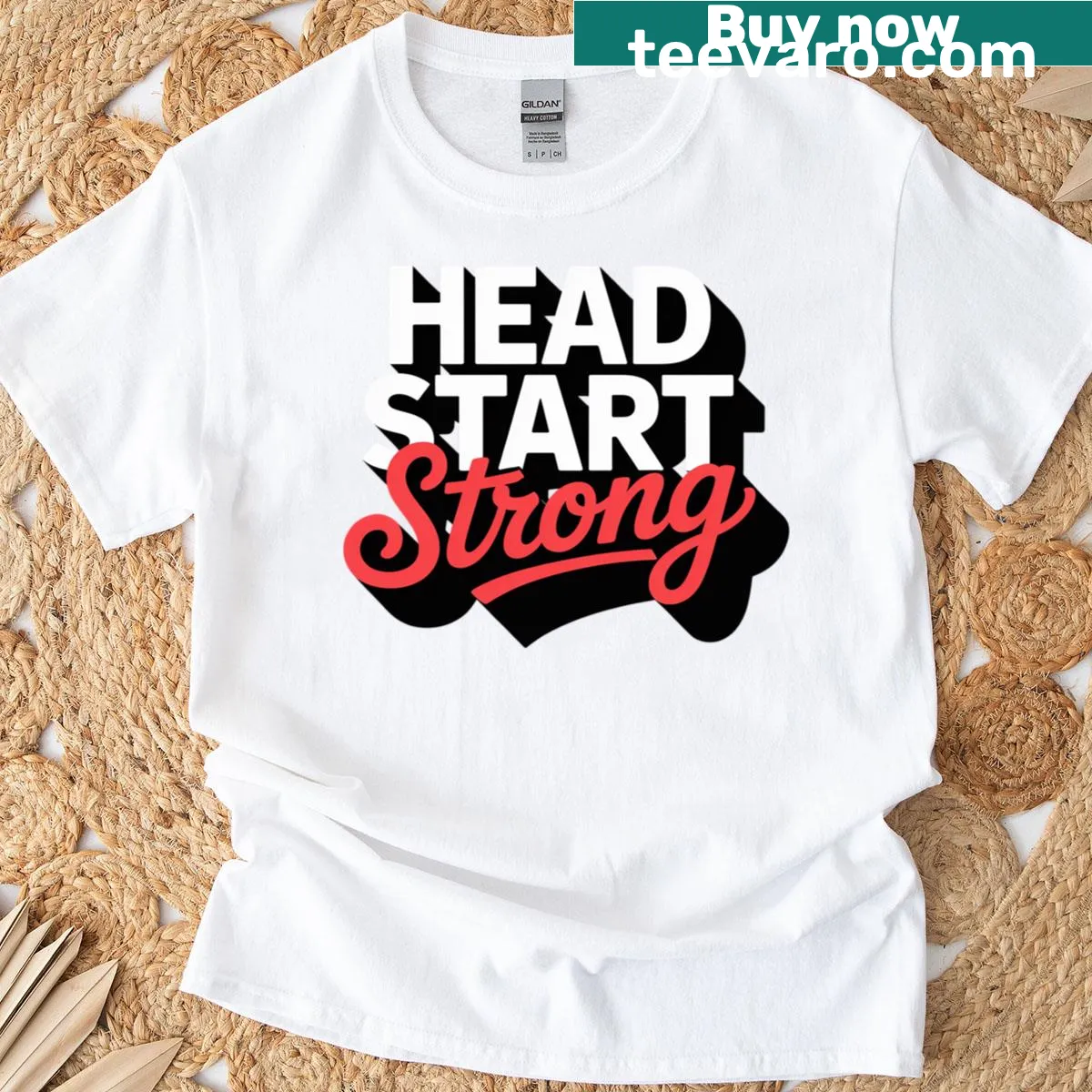 Cartoon graphic for Head Start teachers with supportive themes — on a men's t-shirt