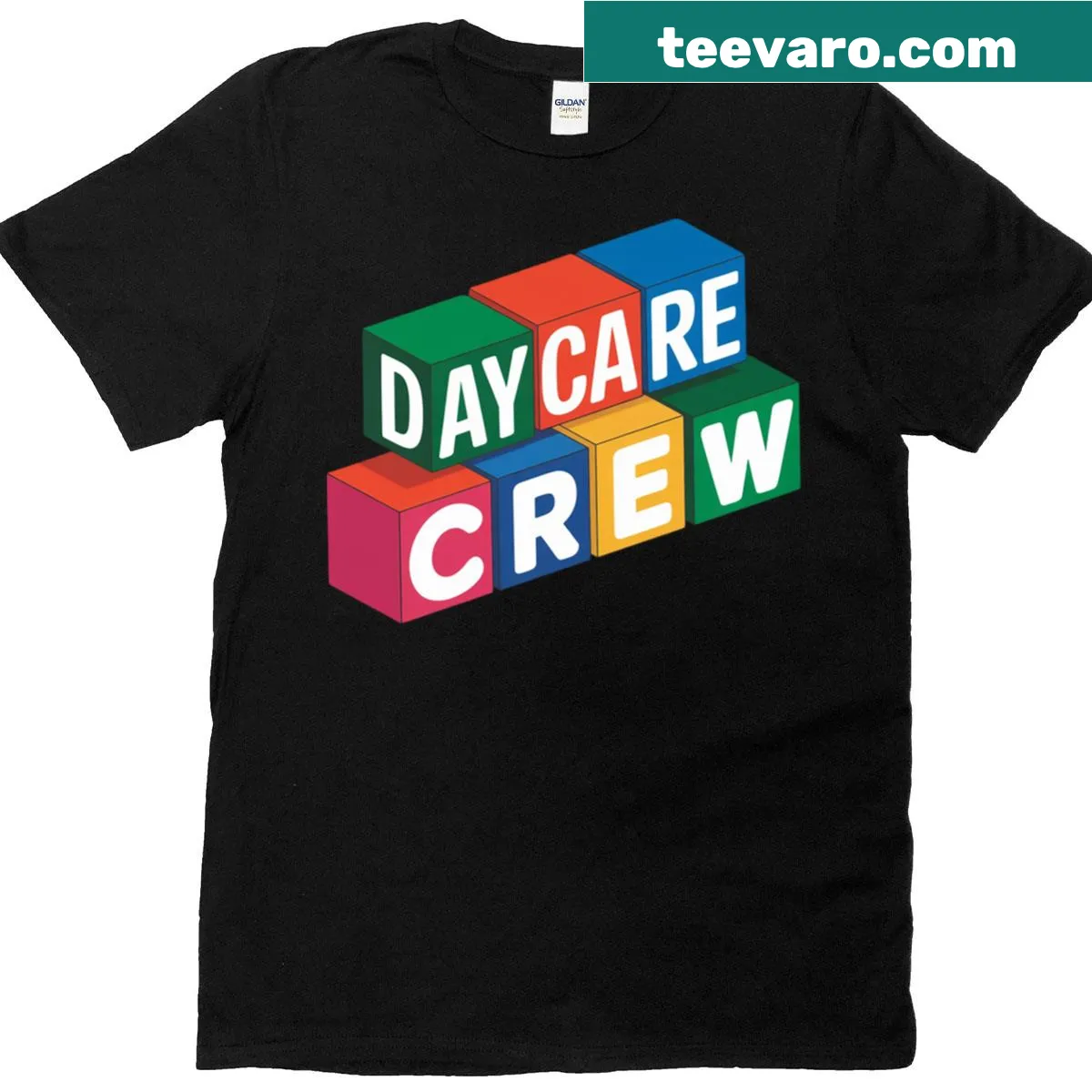 Daycare Crew t-shirt for childcare providers — on a men's t-shirt