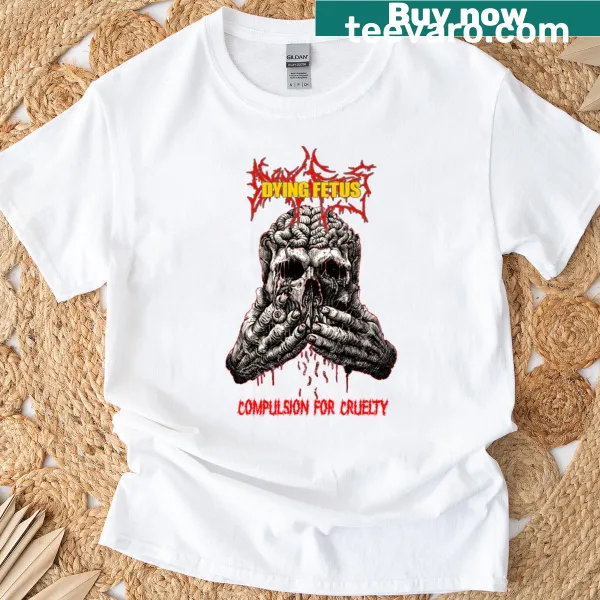 Bold t-shirt featuring Dying Fetus band name in striking typography