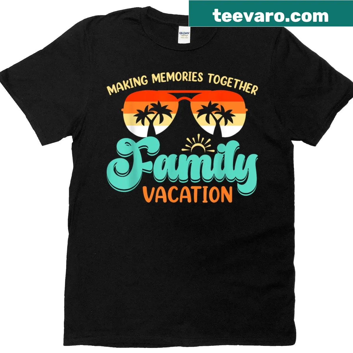 Retro-style vacation T-shirt with family trip theme for 2025. — on a men's t-shirt