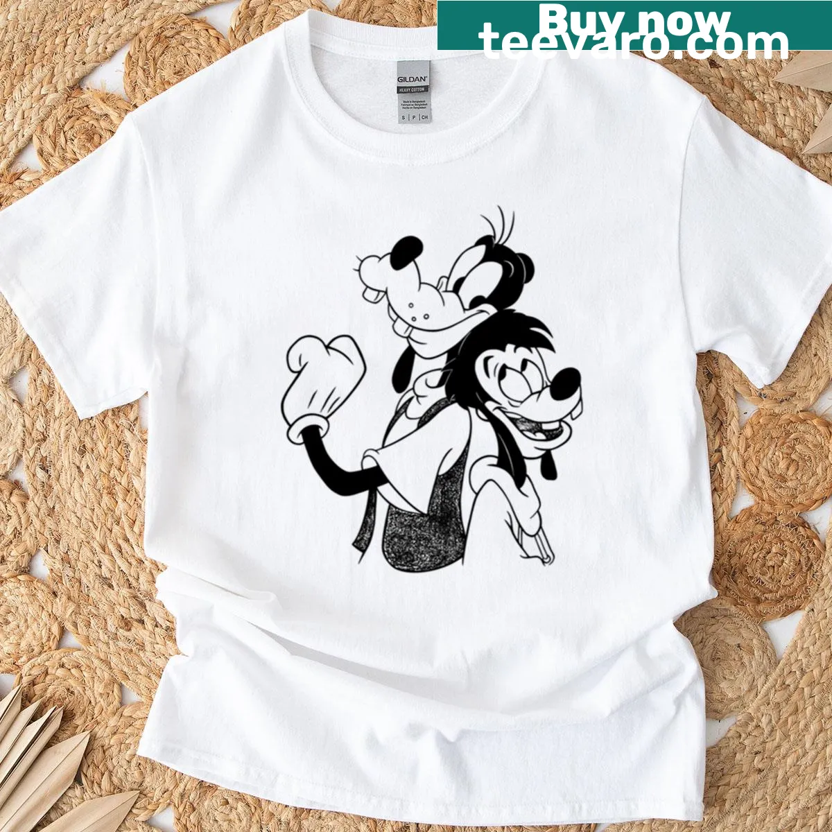 T-shirt featuring a design celebrating father and son relationship — on a men's t-shirt