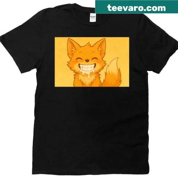 Adorable cartoon fox graphic T-shirt for kids