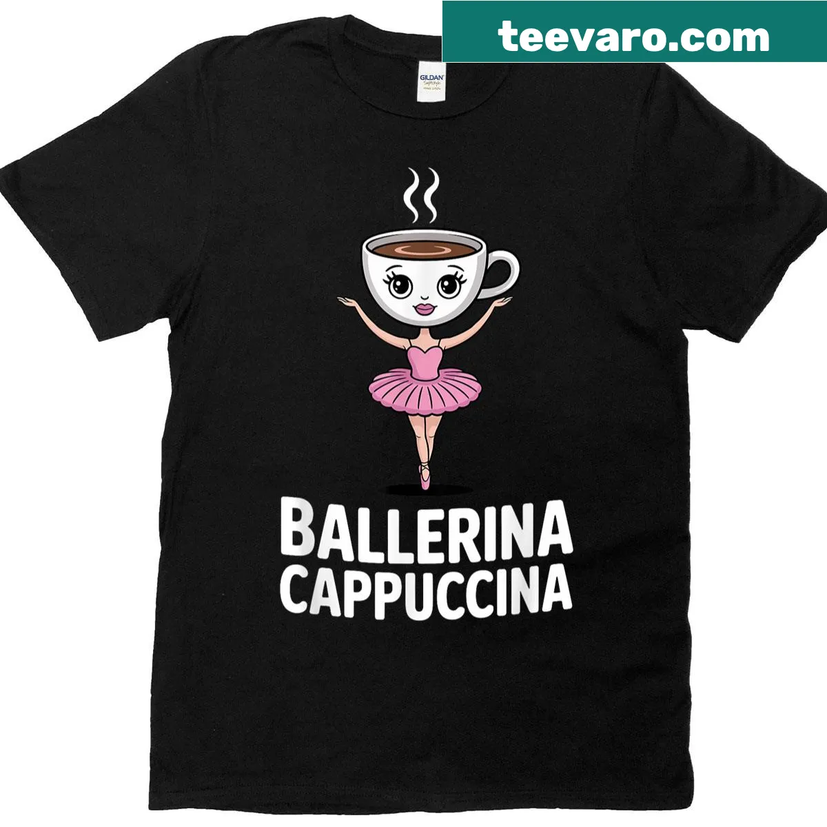 Funny kids T-shirt featuring a ballerina and meme-themed graphics — on a men's t-shirt