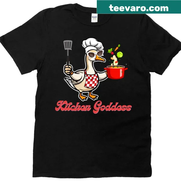 T-shirt celebrating the joys of cooking and culinary skills.