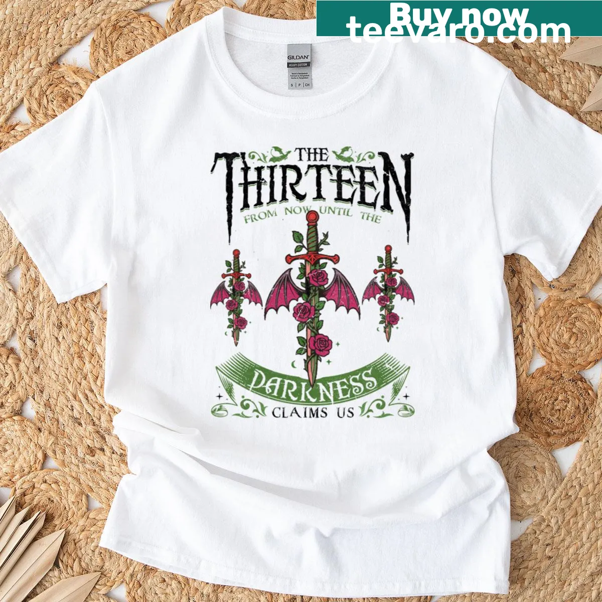 T-shirt featuring a tribute to Manon Blackbeak from fantasy literature — on a men's t-shirt