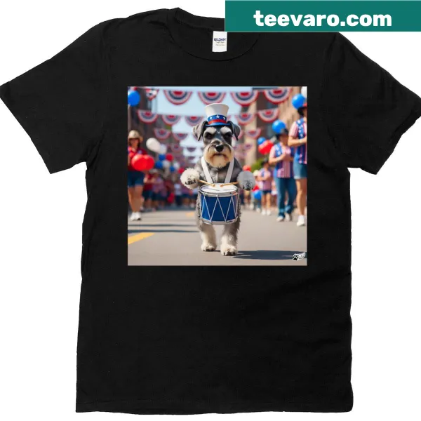 T-shirt with a playful phrase about marching to one's bark